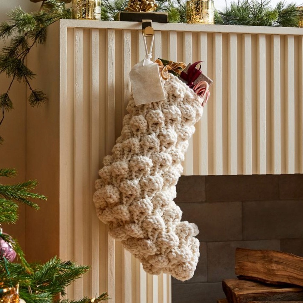 West Elm Bauble and Boucle Stockings (2)